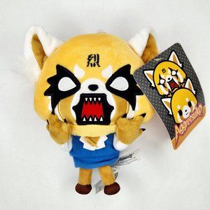 NWT Aggretsuko Rage Face Collectible 7" Plush Sanrio Gift